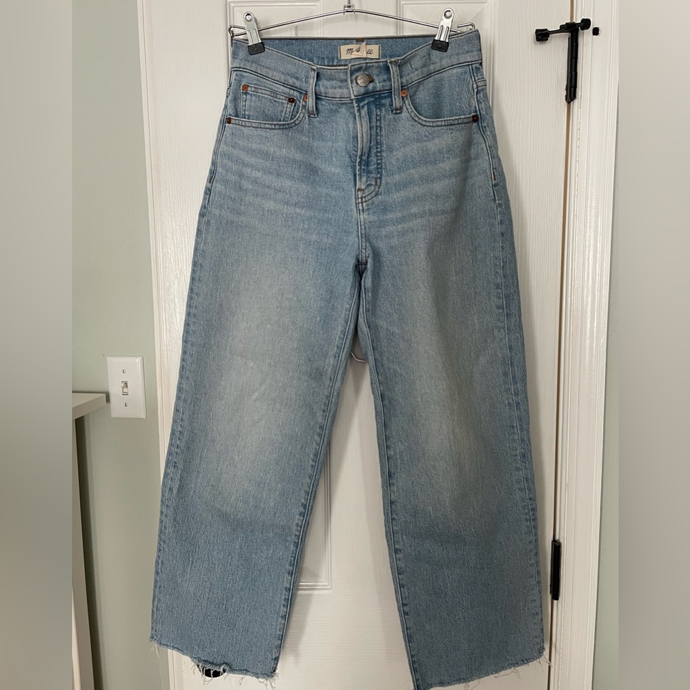 Light Wash Straight Leg Jeans